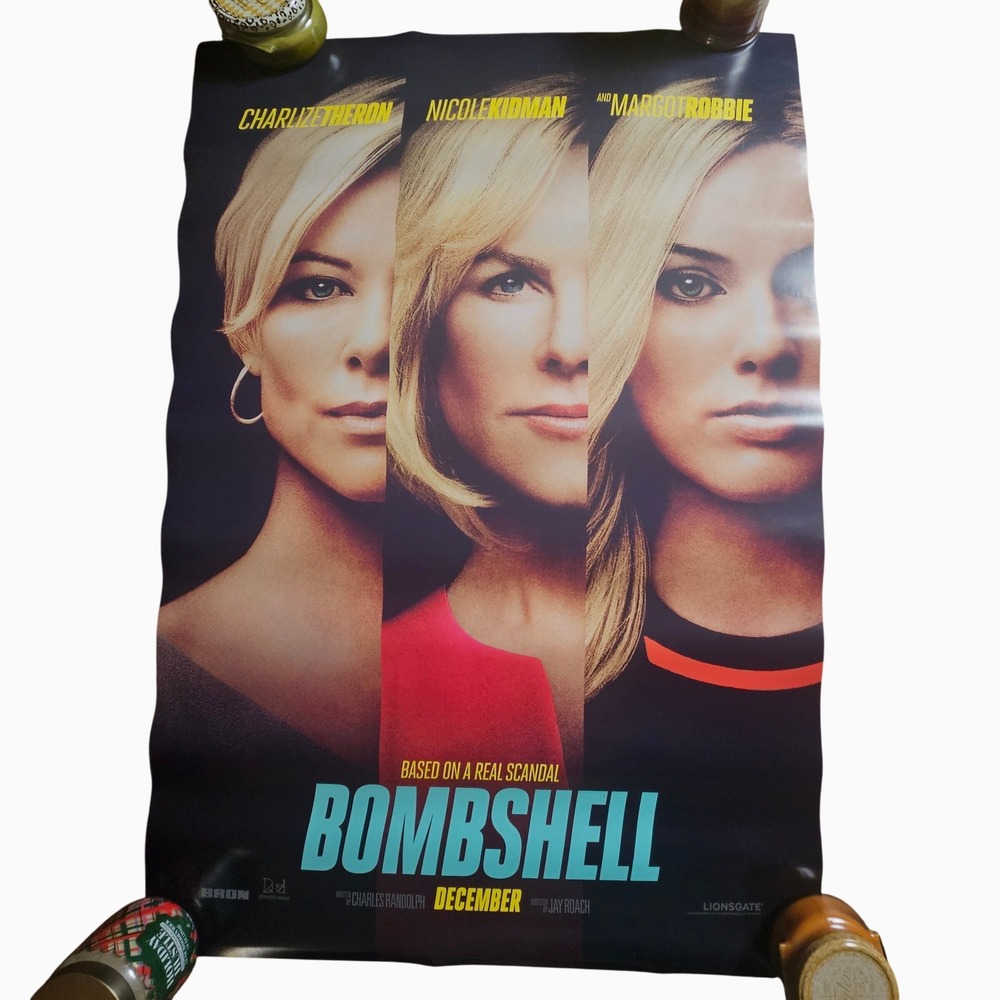 Bombshell 2019 Original Movie Poster 27x40 Charlize Theron Margot Robbie D/S